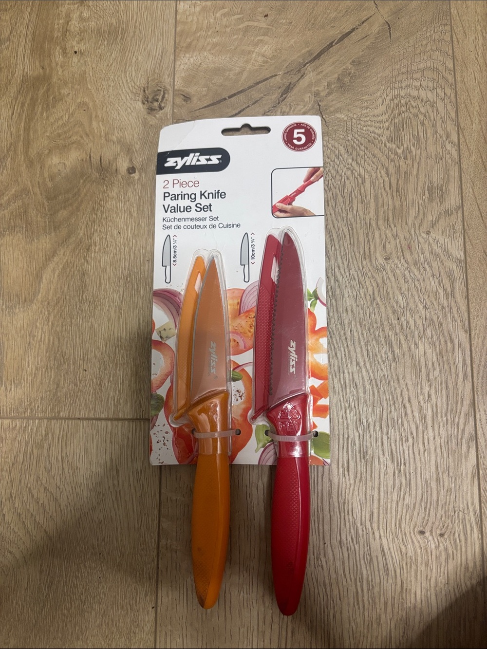 2-Piece Paring Knife Value Set - Red & Orange